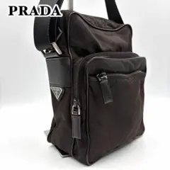 PRADA ショルダーバッグ サフィアーノレザ テスートナイロン 三角ロゴ 06のサムネイル