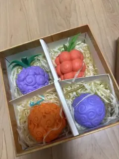 ONE PIECE（ワンピース）悪魔の実 立体オブジェ 4種セット