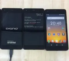 SIMフリー 3台 スマホ DIGNO G 602KC 本体 SIMロック解除済のサムネイル