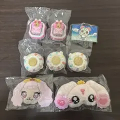 【8点セット‼️】プリキュア ぬいぐるみクリップ コンパクトミラー ラバスト
