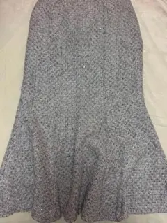 ラメスパンコールツイードマーメイドスカート ［dk1282］S ミックス