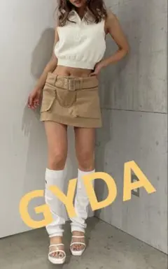 GYDA カーゴポケットスカートライクショートパンツ