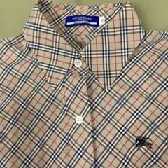 美品✨　バーバリー　ブルーレーベル　ノバチェックシャツ　38 M