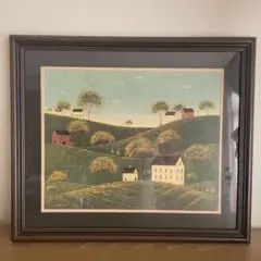 カントリー雑貨　ウォーレン・キンブル 風景画2点 木製額 ＋1点 ウォーレン・キンブル ポスター 1192|アート＆フレーム|絵と額縁の専門店