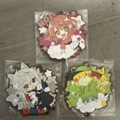 夜空のラバーコースターチャームの3点セット