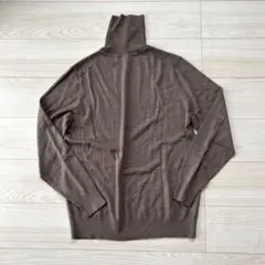 UNIQLO ユニクロ　メリノタートルネックセーター　ブラウン　サイズL