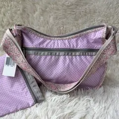 タグ付き未使用✨レスポートサック ショルダーバッグ 花柄 ドット 