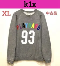 中古品【希少品】XL k1x ケーワンエックス グレー トレーナー スウェット