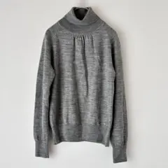 ユニクロ タートルネック 長袖 ウール100% シンプル カジュアル ベーシック