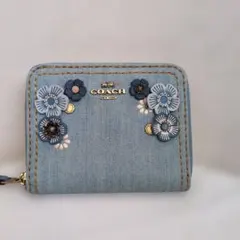 COACH Tea Rose Denim Charmコーチ39866 - メルカリ
