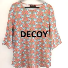 DECOY　花柄　半袖カットソー　Lサイズ　日本製　デコイ　トップスのサムネイル