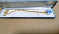 NOEL VOGUE ハートクリスタル ネックレス ゴールドカラー