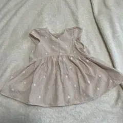 プティマイン　ハート刺繍チュニック　100
