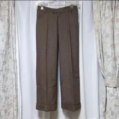 NENEMONA　ネネモナ　起毛　ストレートパンツ　千鳥格子柄　センタープレス