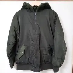 リバーシブル ボア ブルゾン パーカー カーキ しまむら GU アベイル ll
