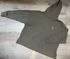 U.S.POLO ASSN. XL ブラウンフード付きパーカー 刺繍ロゴ