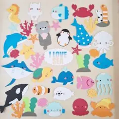 海の生き物　NO.46　水族館セット　クラフトパンチ　880円