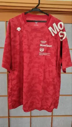 メンズMove Sport 迷彩柄 赤 半袖Tシャツ