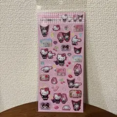 ラメ入り樹脂もりシール　MX平成コギャル　キティ　シナモロール　マイメロ　クロミ