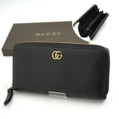 ✨ABランク✨ GUCCI 長財布 ソーホー インターロッキング GGロゴ 黒色