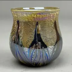 銀彩変ガラス　ぐい呑み5個セット　江副行昭作品 江副行昭 銀彩度ガラスぐい呑み｜トレファクONLINE