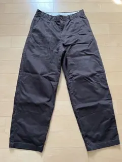 ユニクロ　UNIQLO U ワイドフィットチノ　39ダークブラウン　79