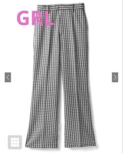 GRL ギンガムチェック柄フレアパンツ