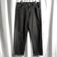 90s Levi's 550 ブラック デニム バギー パンツ W38×L30