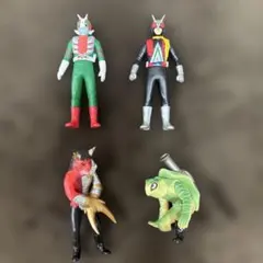 仮面ライダー　セット　ソフビ道　V3 ライダーマン　ハサミジャガー　カメバズーカ