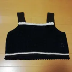 GU 黒いニットベスト Lサイズ