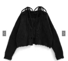 grl キャミソール×カーディガンシャギーニットアンサンブル[pm502]