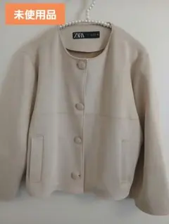 ZARA ベージュ スエード風ジャケット S