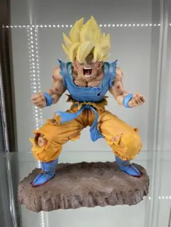 ドラゴンボール　一番くじ　B賞　孫悟空　リペイント　ジオラマ付き