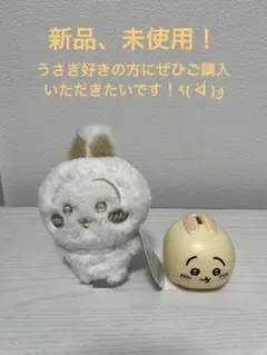ちいかわぬいぱれっとミルクいろマスコット(うさぎ)&貯金箱(うさぎ)