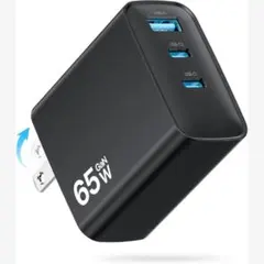 O*G様 PD 充電器 65w黒　超軽量　超低温　折りたたみ式プラグ　急速充電★