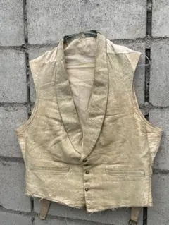 30s french euro vintage ワークベスト - メルカリ