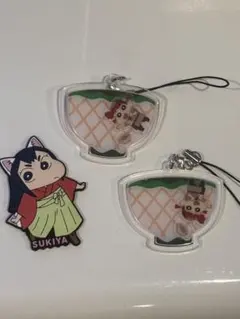 クレヨンしんちゃん シャカシャカキーホルダー マグネット　3個セット