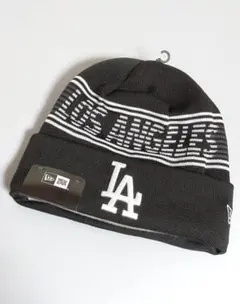 ロサンゼルス・ドジャース new era ニット帽 選手支給モデル　ブラック