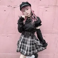 majoretty×まきちゃん アームカバー付きブラウス