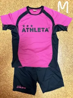 ATHLETA スポーツウェア ピンク ブラック　セットアップ