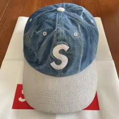 Supreme デニムキャップ刺繍ロゴ