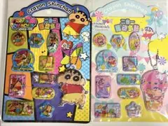 ★キラキラ　ウォーターシール2枚セットクレヨンしんちゃん２種類