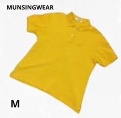 マンシングウェア　半袖ポロシャツ　ゴルフウェア　ワンポイント刺繍ロゴ　M