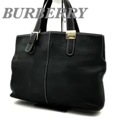 Burberry House Check Leather Tote Bagのサムネイル