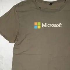 Microsoft マイクロソフト 企業Tシャツ テック系 IT ロゴTフェードのサムネイル