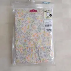 【新品・未開封】TOPVALU 花柄 半袖ボディスーツ 80