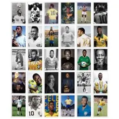 ペレ ステッカー【30枚】耐水 シール サッカーの王様 PELE ブラジル代表