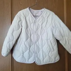 アイボリー キルティング 中綿コート