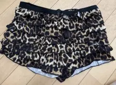 SHEINヒョウ柄 フリル ショートパンツ M