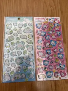 キャンディグリッターステッカー　シール　2枚